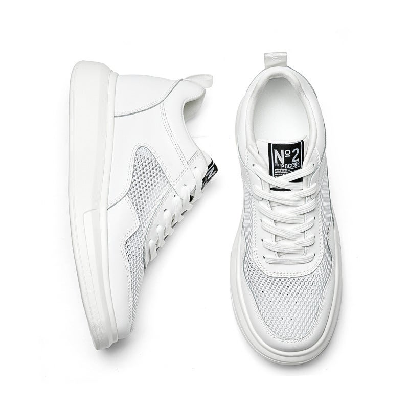 Summer Invisible Inner Height Increasing Men'S Shoes 7Cm Trendy Sneaker White Shoes Thick Bottom Height Increasing Shoes British Casual Sneakers - Image 5
