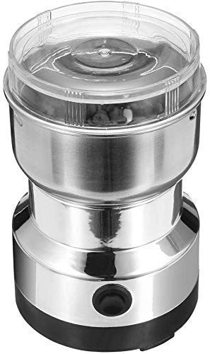 SHREVI IMPEX Mini Electric Stainless Steel Smash Machine Multi Function Small Food Grinder Portable Coffee Bean Seasonings Spices Mill Automatic Grinding Tool Appliance Home and Office  - Image 1