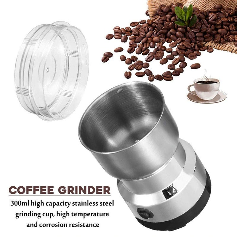 SHREVI IMPEX Mini Electric Stainless Steel Smash Machine Multi Function Small Food Grinder Portable Coffee Bean Seasonings Spices Mill Automatic Grinding Tool Appliance Home and Office  - Image 5