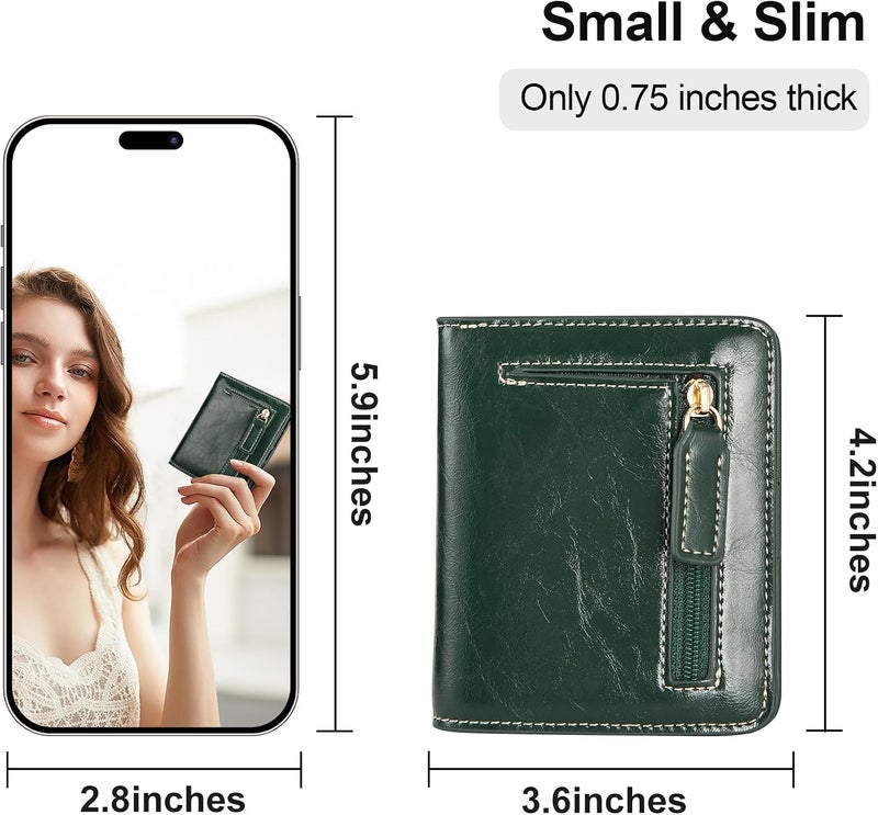 Itslife Womens Wallet,Large Capacity RFID Blocking Leather Wallets Credit Cards Organizer Ladies Wallet with Checkbook - Image 2