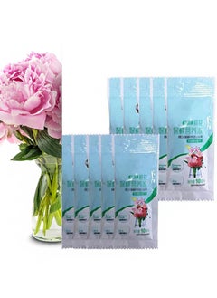 Aikanbo Liquid Flower Nutrient Solution, Clear, Concentrated, Suitable For Flower Arrangements And Bouquets, Mix With Water, Ideal For Florists And Home Use (10 Packs, 10 ml Each)  - Image 1