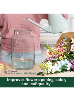 Aikanbo Liquid Flower Nutrient Solution, Clear, Concentrated, Suitable For Flower Arrangements And Bouquets, Mix With Water, Ideal For Florists And Home Use (10 Packs, 10 ml Each)  - Image 3