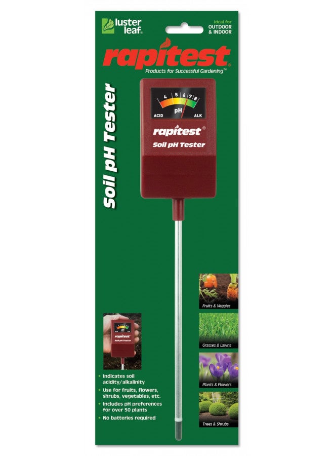 Luster Leaf 716753 Soil pH Tester 1815 Rapitest Mini, Steel - Image 1