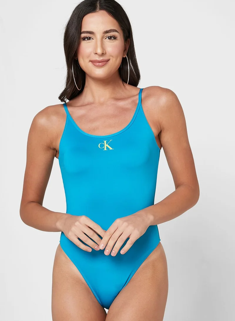 CALVIN KLEIN Scoop Back Swimsuit