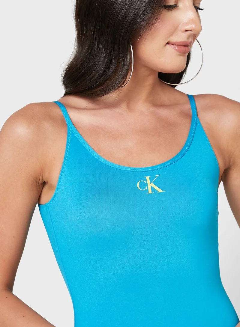 CALVIN KLEIN Scoop Back Swimsuit