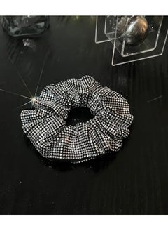1pc Stylish Rhinestone Large Intestine Hair Loop - Elastic Hair Rope Ponytail Holder for Women - Fashionable Hair Accessories with Easy-to-Use Design and Comfortable Wear Experience