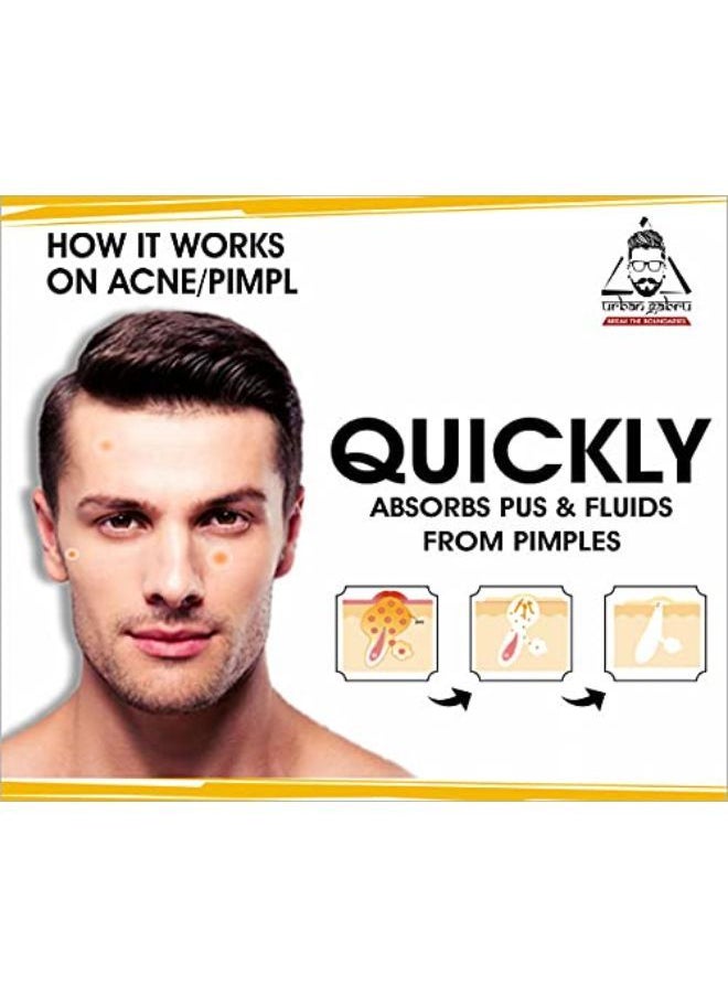 UrbanGabru Acne Pimple Patch - 72 Invisible Facial Stickers Cover With 100% Hydrocolloid, Pimple / Acne Absorbing Patch, Absorbs Pimple Overnight  - Image 5