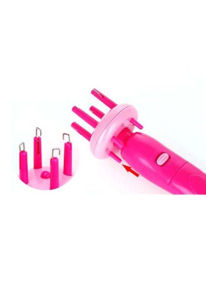 NIBEMINENT Hair Braider Device Pink/White - Image 3
