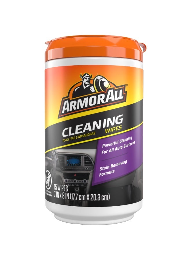 مناديل تنظيف متعددة الأسطح ARMOR ALL للبقع والانسكابات - 15 قطعة