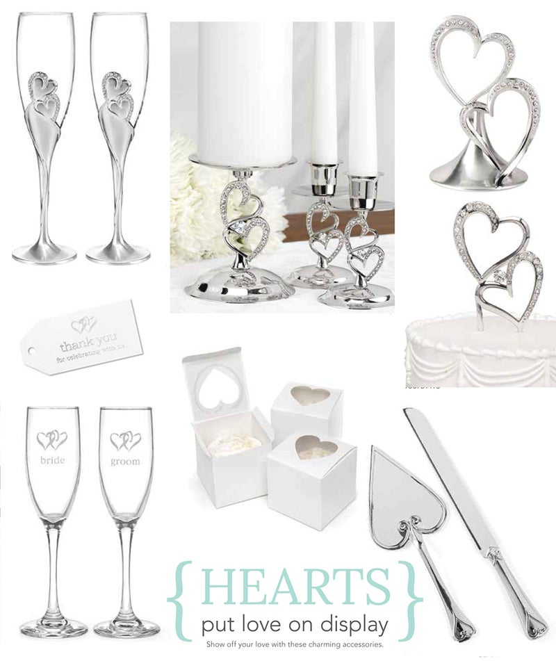 Hortense B. Hewitt Sparkling Love Set Candle Stands, 4-Inch, Nickel-Plated, 3 Count - Image 3