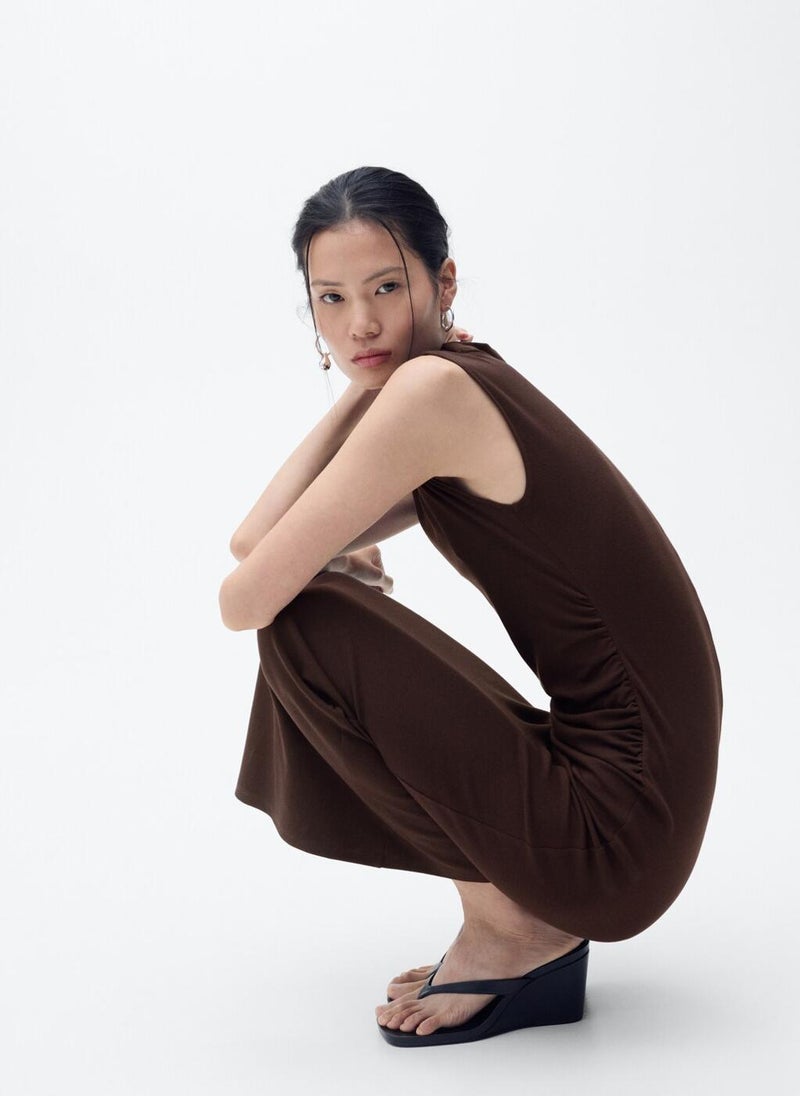 MANGO Sleeveless Mockneck Dress  - Image 5