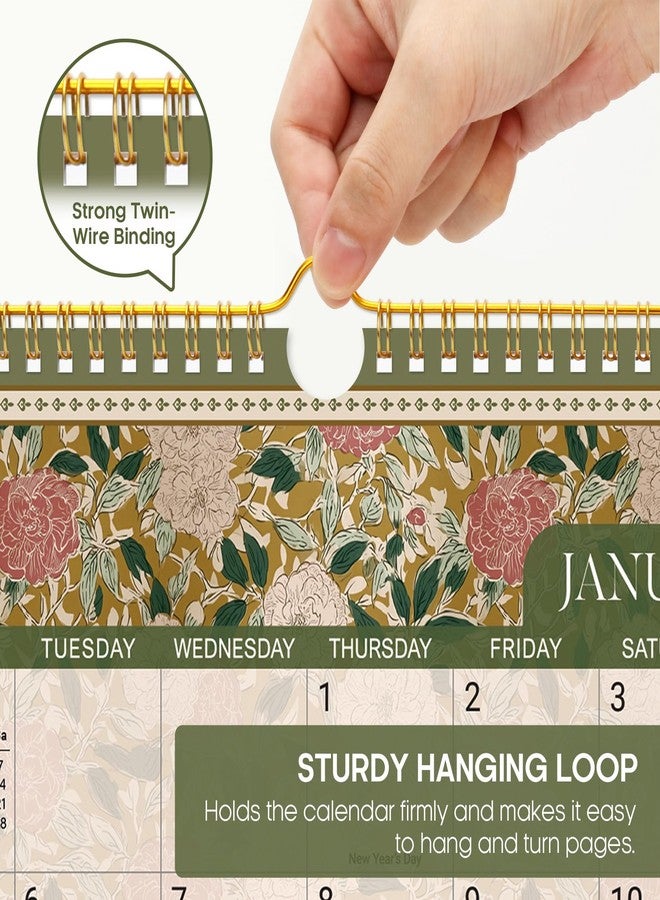 Taja Calendar 2026-2027, 18-Month Calendar Runs from January 2026 to June 2027, 11.5" x 14.7", Spiral Binding Hanging Monthly Wall Calendar,Perfect for Home, School, or Office - Garden Repose - Image 3