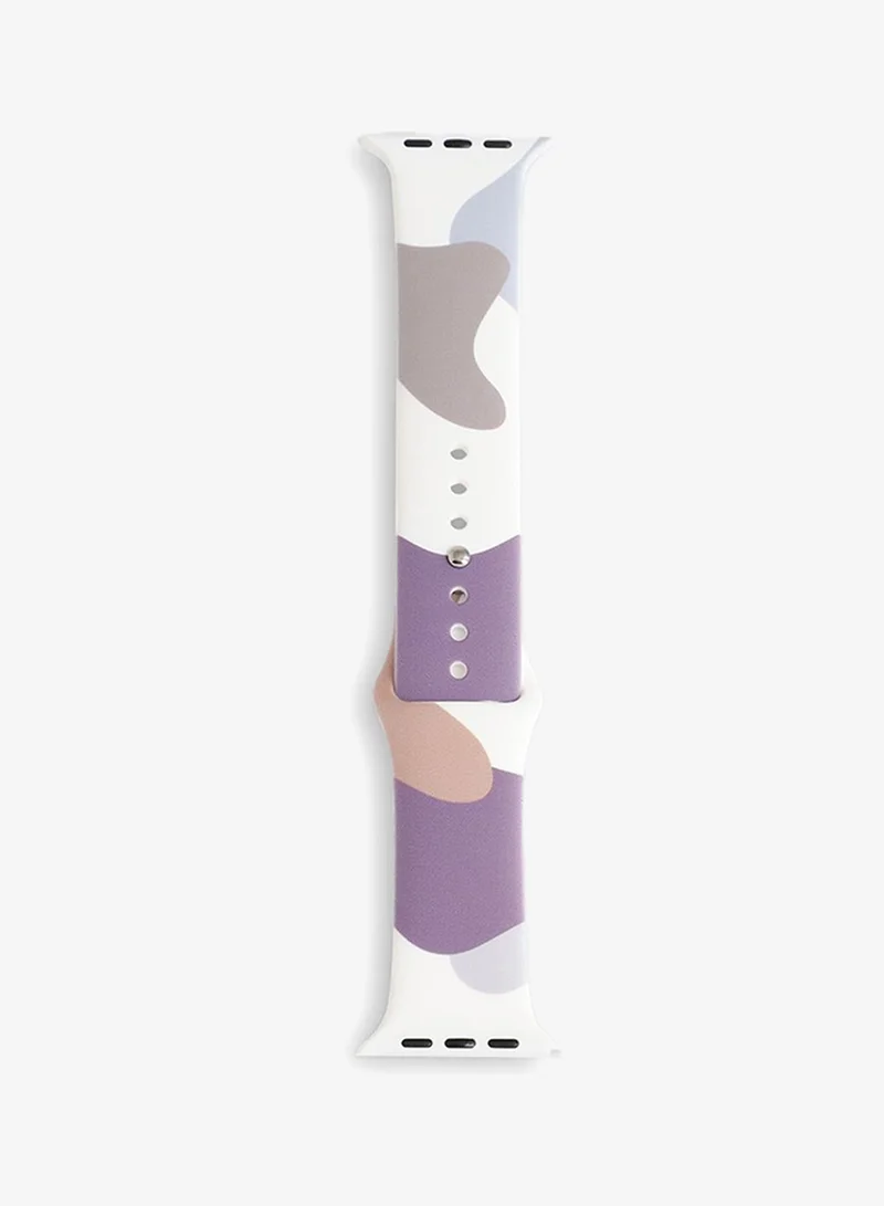 Haute Sauce  Camo Silicone Apple Watch Strap For Women | 42mm/44mm/45mm for Women | Best Price UAE