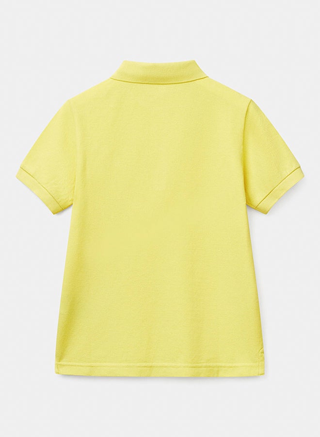 Benetton Boys Slim Fit Polo In Pure Cotton - Image 2