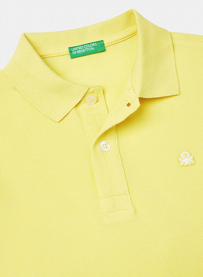 Benetton Boys Slim Fit Polo In Pure Cotton - Image 3