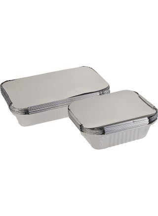 Hotpack Disposable Combo Pack - Food Storage, Food Packaging Aluminium Food Container 890ml + 420ml, 20 Pieces - view 2