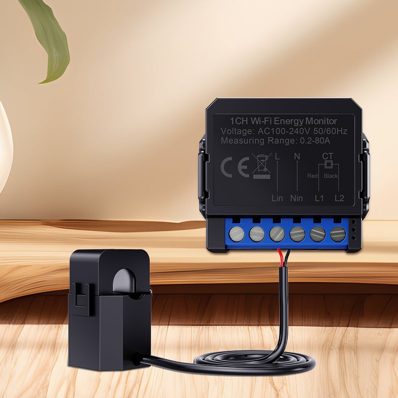 Tuya WiFi Energy Monitoring Switch Multifunction Power Voltage Current Meter Mobilephone APP Real-time Power Statistics Hourly Day Monthly Total Power Consumption Querying with Power Setting Function - Image 3