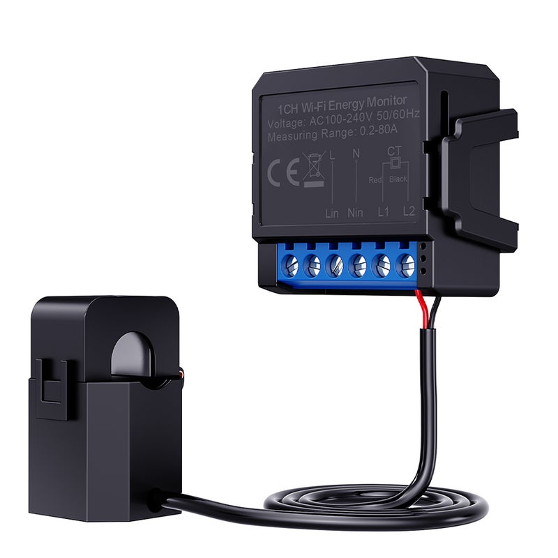 Tuya WiFi Energy Monitoring Switch Multifunction Power Voltage Current Meter Mobilephone APP Real-time Power Statistics Hourly Day Monthly Total Power Consumption Querying with Power Setting Function - Image 1