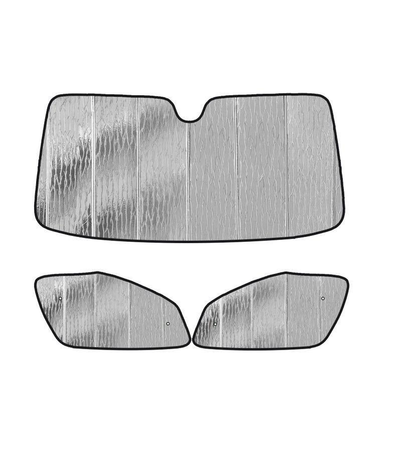 Pigenius Windshield Sunshade and Front Side Window Sun Shades 2Pcs for MercedesBenz Sprinter 20192024 AstraGuard