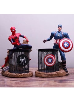Hediyesahibi Gift Holder Captain America and Spiderman Polyester Pencil Case  - Image 3