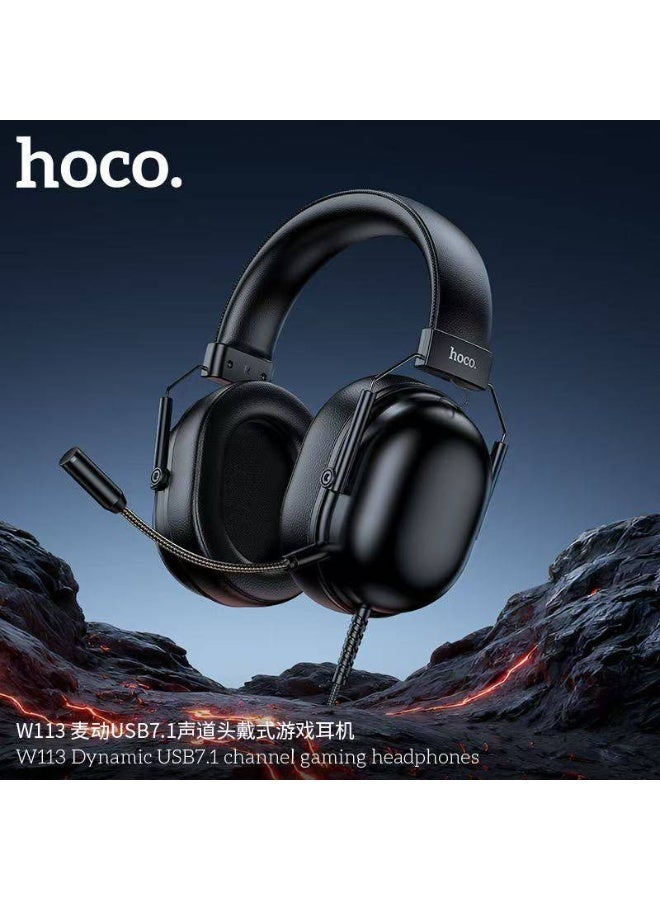 هوكو سماعة ألعاب سلكية هوكو W113 بتقنية الصوت المحيطي 7.1 - Image 1