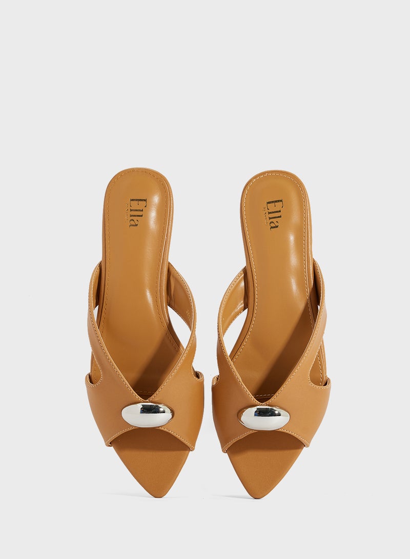 ELLA Pointed Flat Sandal  - Image 4