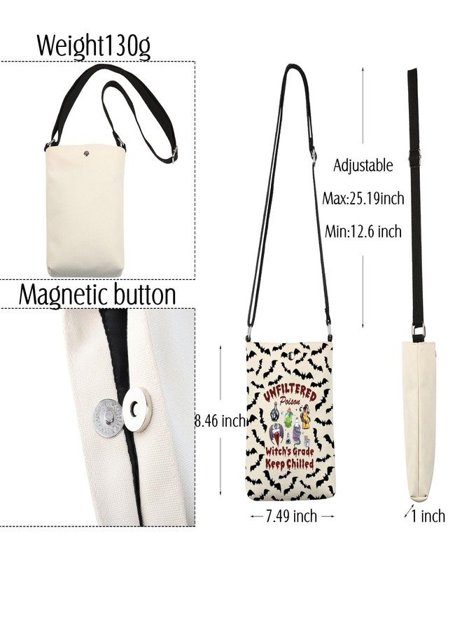 BNQL Unfiltered Poison Witches Crossbody Bag Halloween Witch Gifts Spooky Season Gifts Halloween Crossbody Cell Phone Purse - Image 2