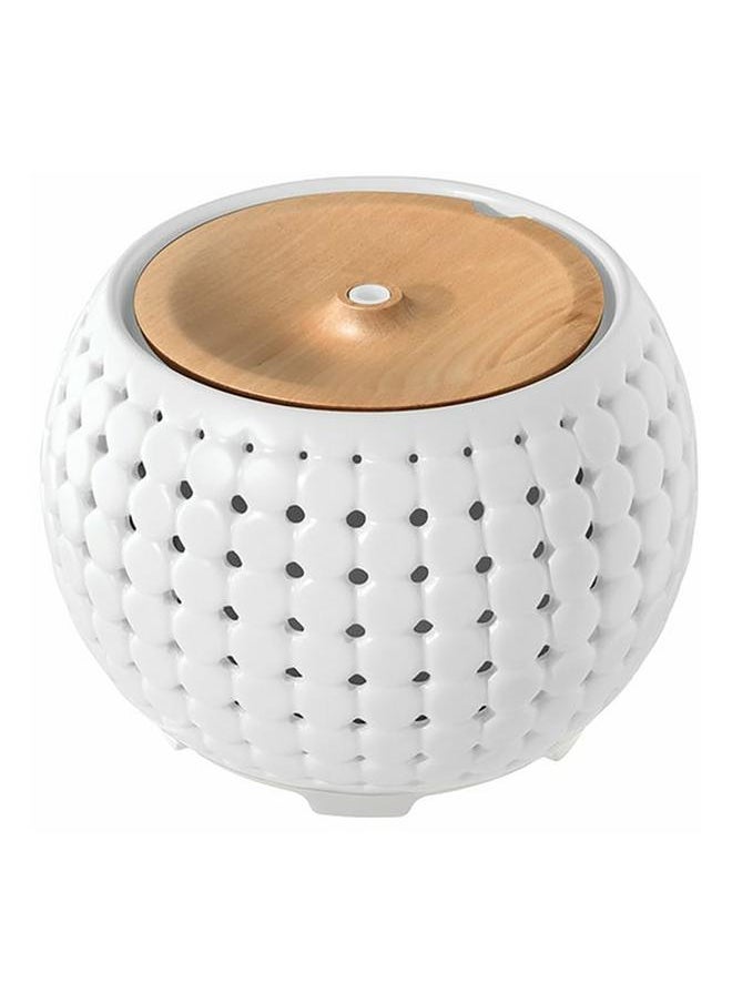 ELLIA - Gather Ultrasonic Long-Lasting Aroma Diffuser with Mood Lighting White and Brown - Image 1