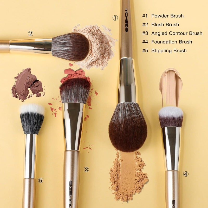 EIGSHOW Professional Makeup Brush Set Makeup Brushes Kit Foundation Powder Concealers Eye Shadows Makeup for Eye Face Liquid Cream Cosmetics Brushes Kits - Image 2