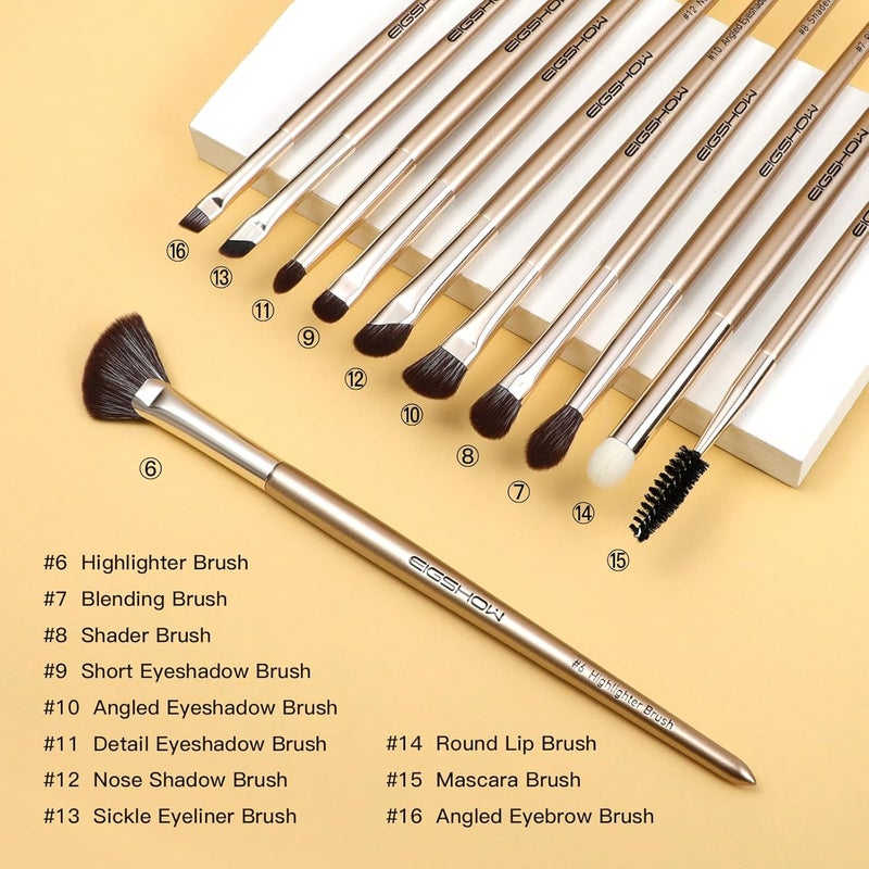 EIGSHOW Professional Makeup Brush Set Makeup Brushes Kit Foundation Powder Concealers Eye Shadows Makeup for Eye Face Liquid Cream Cosmetics Brushes Kits - Image 3