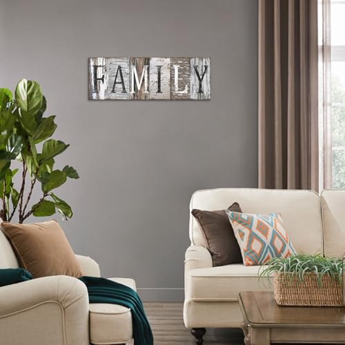 Pinetree Art Quotes Wall Art Decor, Family Decorative Signs Inspirational Motto Canvas Prints (With Solid Wood Inner Frame) (Family, 6 x 17 inch) - Image 5