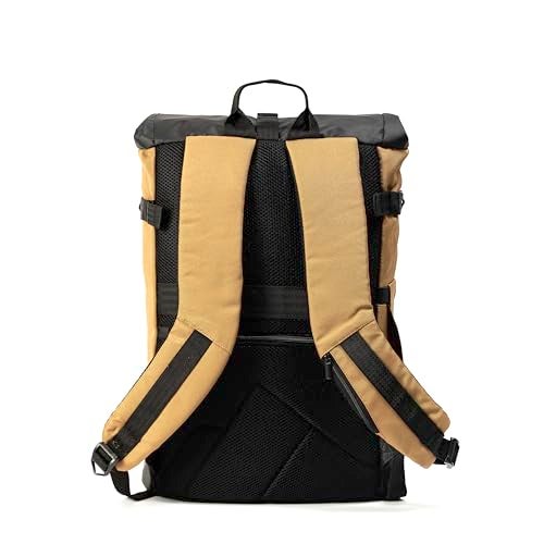 Tripole Tusker Roller Top Laptop Backpack for Daily Use and Travelling | Water-repellent fabric, Anti Theft Pockets and Expandable size (Khaki) - Image 4