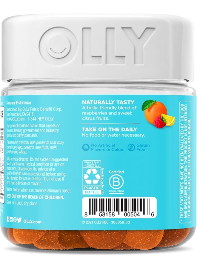 OLLY Olly The Essential Prenatal Gummy Multivitamin, 30 Day Supply ( Gummies), Sweet, Folic Acid, Vitamin D, Omega 3 DHA, Chewable Supplement, White Citrus, 60 Count (Pack of 1)  - Image 2