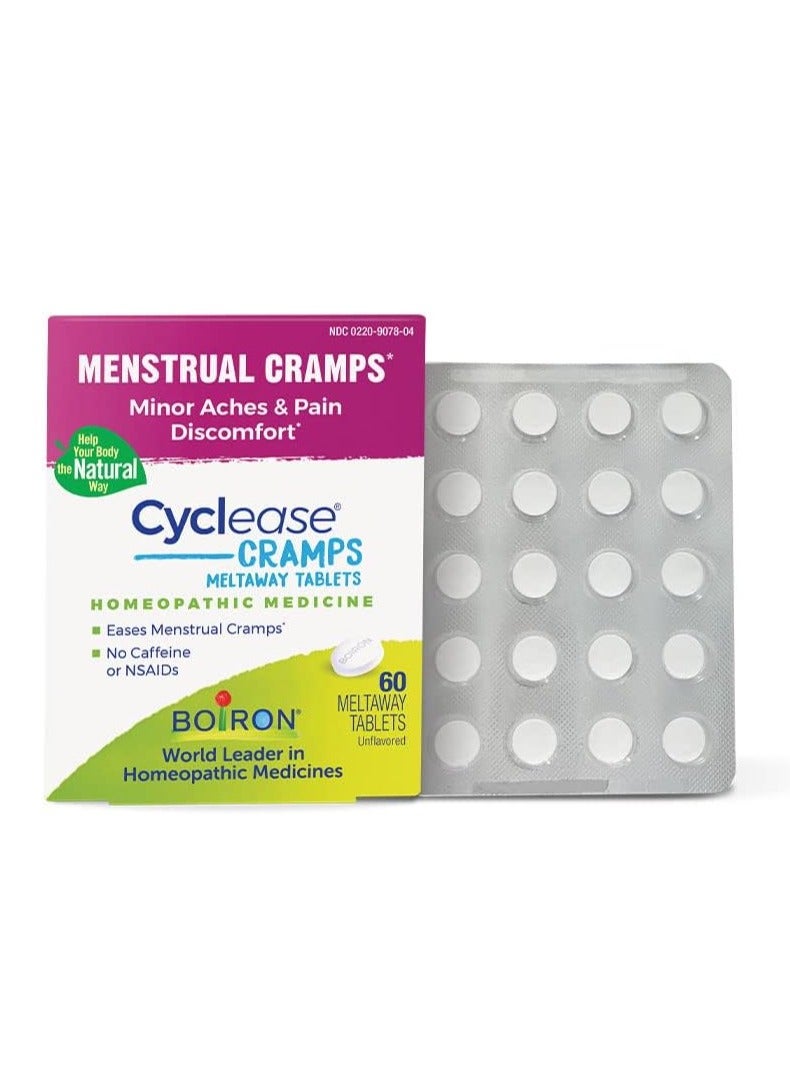 Boiron Boiron, Cyclease Cramps, Meltaway Tablets, Unflavored, 60 Meltaway Tablets 