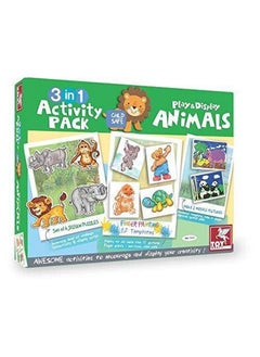ToyKraft Toykraft: Animals 3-in-1 Activity Box, Learning Activity Games, Kids Activity Toys For 3+ Years, Activity Toys For 4+ Year Old  - Image 1