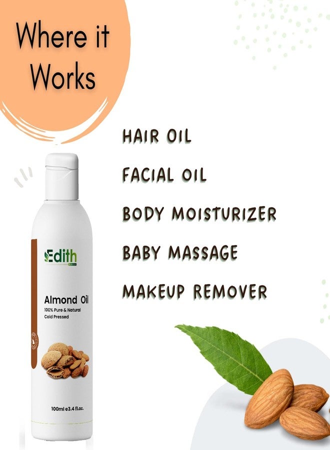 EDITH زيت إديث ناتشورالز العضوي للشعر بالنييم والسمسم واللوز - يغذي ويقوي وينعش الشعر والبشرة - 100 مل لكل عبوة - Image 5
