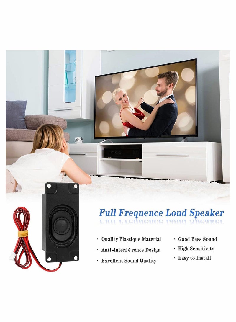 Y&D Wired Speaker Mini Loundspeaker for Small Electronic Projects Advertising Machines LCD TV Monitors 4Pack Black  - Image 2