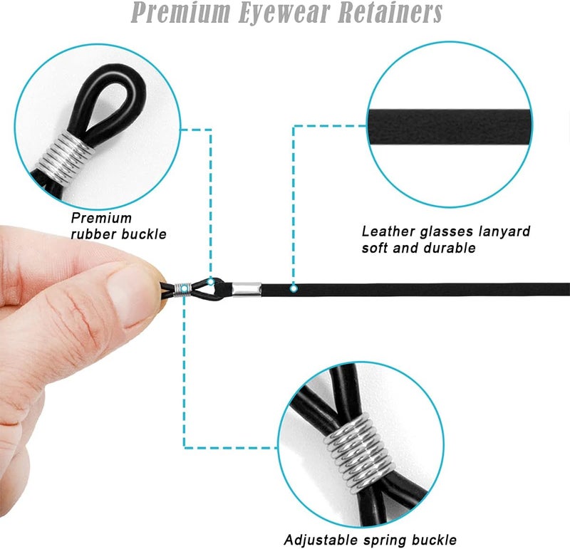 VOOGLASS Glasses Strap(6 PCS) Sports Eyeglass Strap,Adjustable Sunglasses Lanyard Neck Holders Cord Retainer for Men Women - Image 3