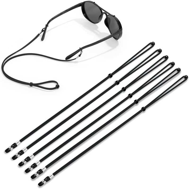 VOOGLASS Glasses Strap(6 PCS) Sports Eyeglass Strap,Adjustable Sunglasses Lanyard Neck Holders Cord Retainer for Men Women - Image 1