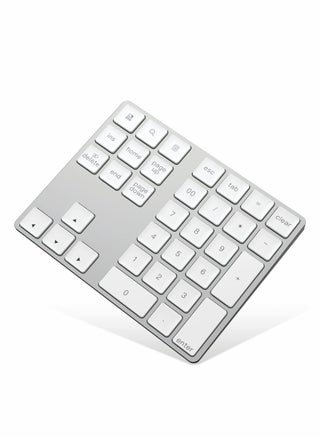Bluetooth Number Pad, Rechargeable Wireless Numeric Keypad Slim 34-Keys External Numpad Keyboard Data Entry(Silver) - pzsku/Z2BF058EB3AD60F189E44Z/45/_/1666861425/3084379a-4c6a-4bee-908d-19ca9e4124aa