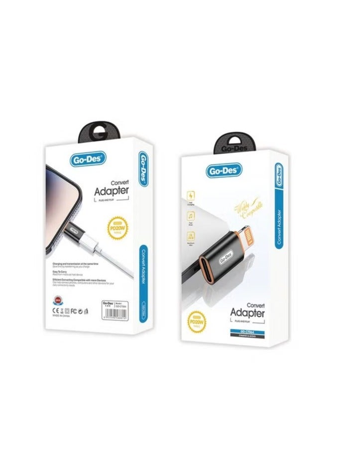 Go-Des Type-C to Lightning 120W Charging and Audio Supported Converter - Image 2