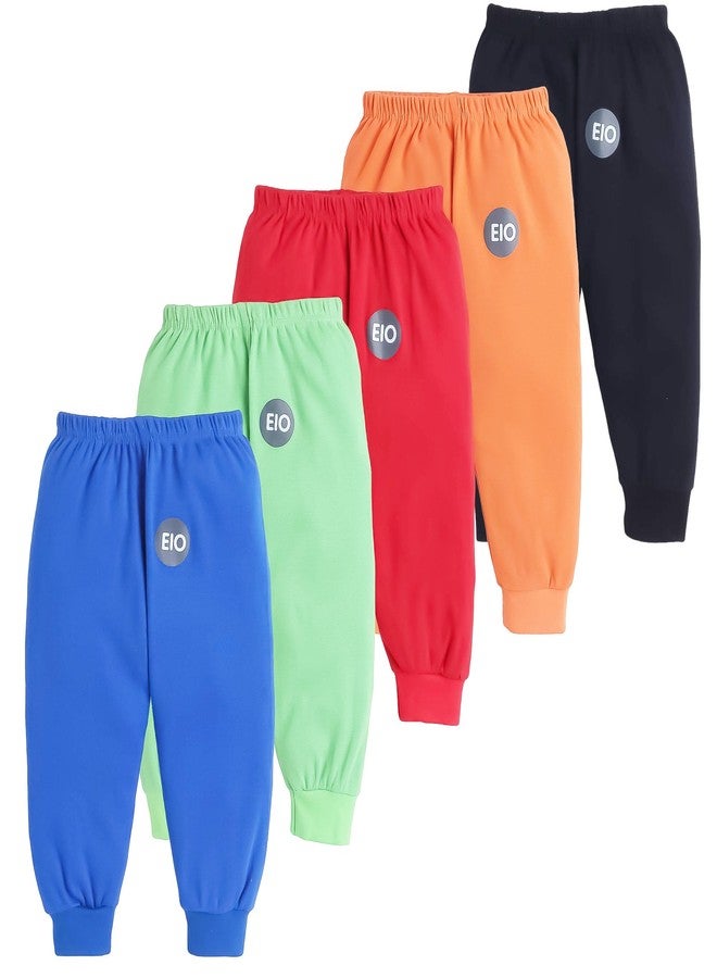 EIO طقم بيجاما قطني للجنسين من إي أو، مناسب للأولاد والبنات | طقم بيجاما ناعم للأطفال والرضع | سراويل نوم مريحة للأطفال الصغار - Image 1