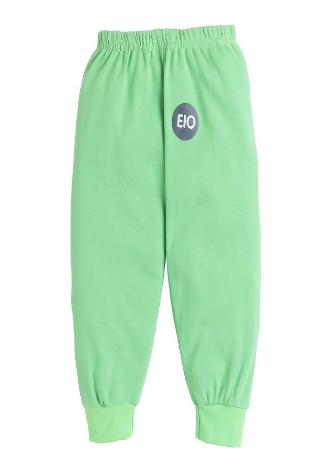 EIO طقم بيجاما قطني للجنسين من إي أو، مناسب للأولاد والبنات | طقم بيجاما ناعم للأطفال والرضع | سراويل نوم مريحة للأطفال الصغار - Image 3