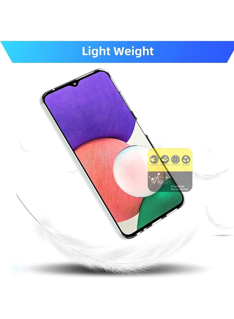 CHAPPELINE Airbag Case Series Premium Transparent Airbag Shockproof Anti-Yellowing Case Cover For Samsung Galaxy A22 5G Clear - Image 2