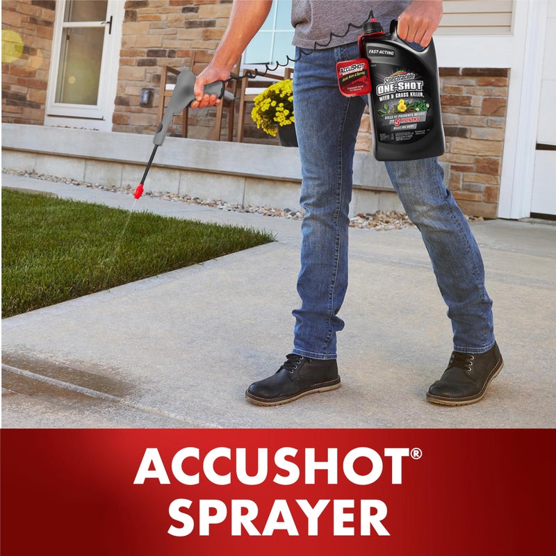 Spectracide One-Shot Weed & Grass Killer with AccuShot Sprayer, 1 Gallon, One Application Kills and Prevents Weeds for up to 5 Months - Image 3