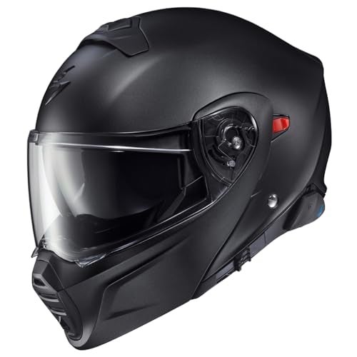 ScorpionEXO GT930 Transformer Modular Motorcycle Helmet Integrated EXO-COM Bluetooth Communication System DOT ECE Approved Solid (Matte Black - XL) - Image 3