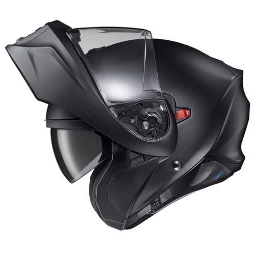 ScorpionEXO GT930 Transformer Modular Motorcycle Helmet Integrated EXO-COM Bluetooth Communication System DOT ECE Approved Solid (Matte Black - XL) - Image 1