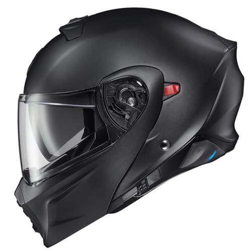 ScorpionEXO GT930 Transformer Modular Motorcycle Helmet Integrated EXO-COM Bluetooth Communication System DOT ECE Approved Solid (Matte Black - XL) - Image 2