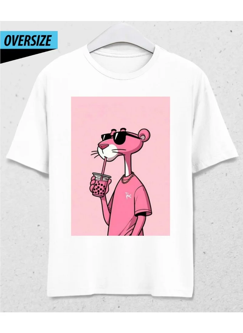 هينا Pink Panther Summer Special T-Shirt White