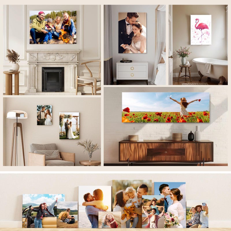 ART 4pcs DIY Wooden Canvas Stretcher Bars Canvas Frame Kit for Gallery Wraps â€“ Sturdy Solid Wood Bars for Oil Paintings, Gallery, Posters, Diamond Painting, Home Studio Wall Decor - Image 5